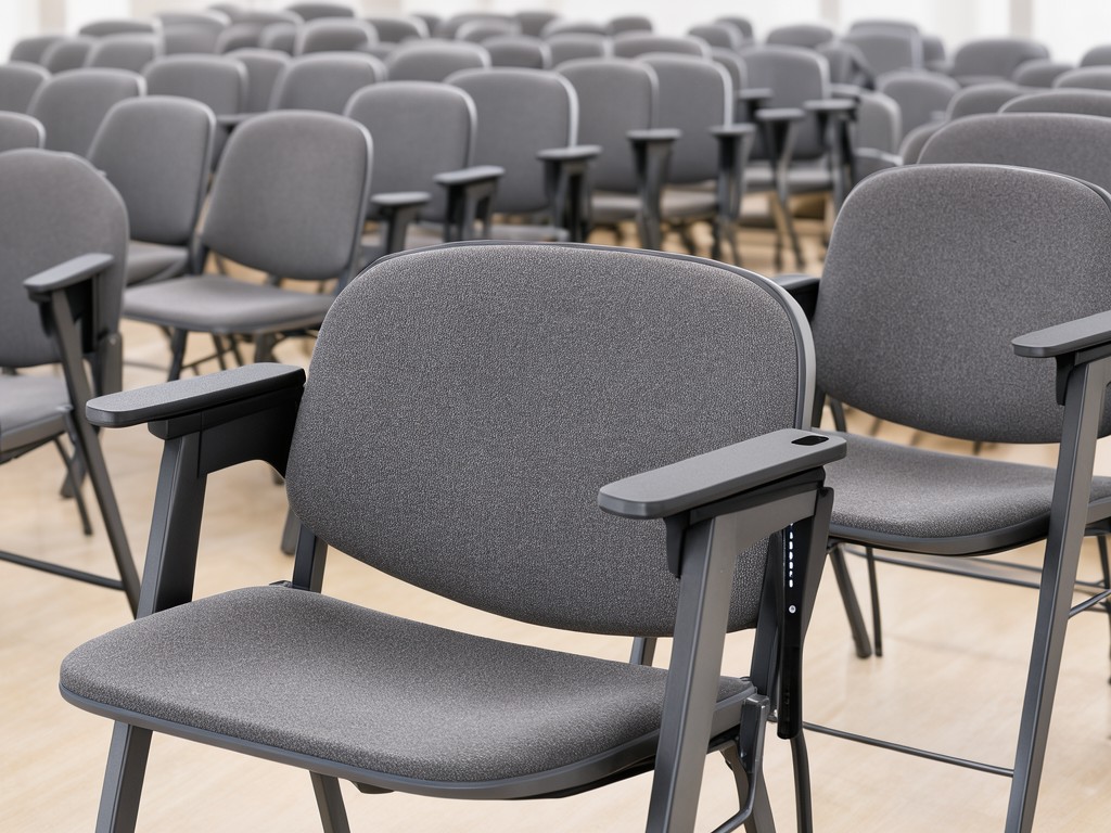 custom auditorium folding chairs with tablet arm factory