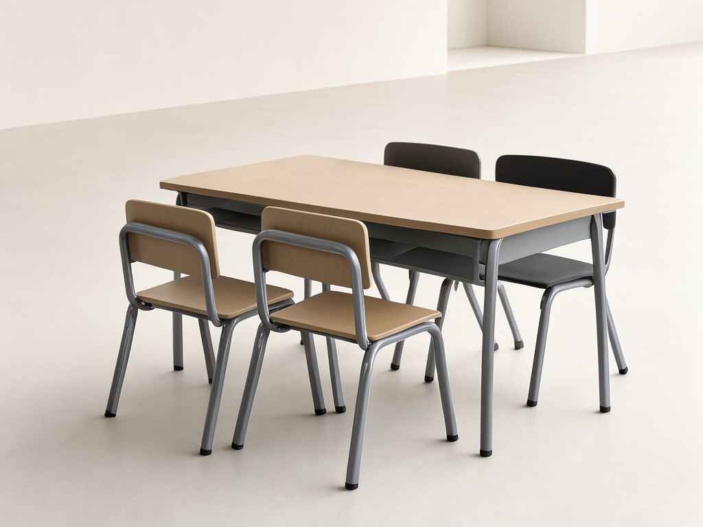 Custom Classroom Table And Chairs Set Exporter