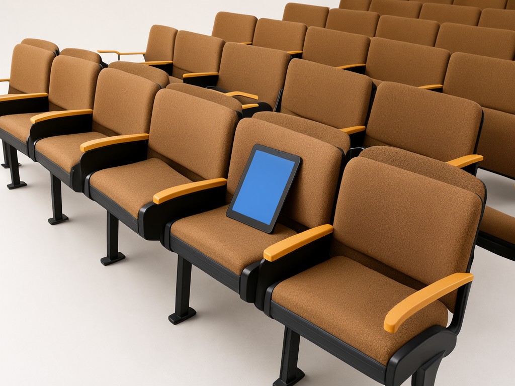 custom lecture hall chairs with writing tablet factory