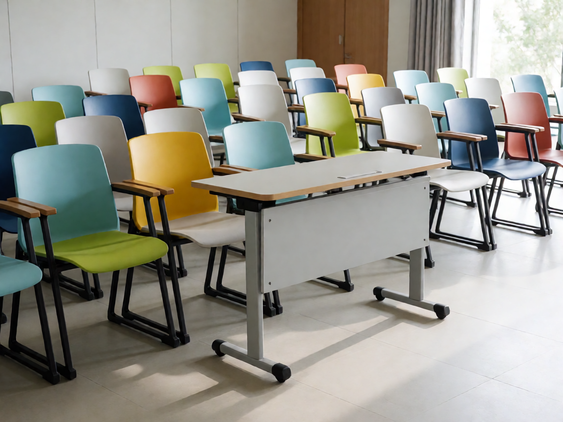 Factory Direct auditorium chairs with abs writing table supplier